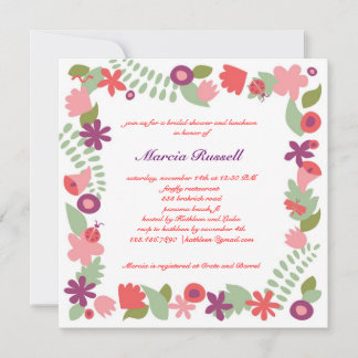 Garden Bridal Shower Invitation