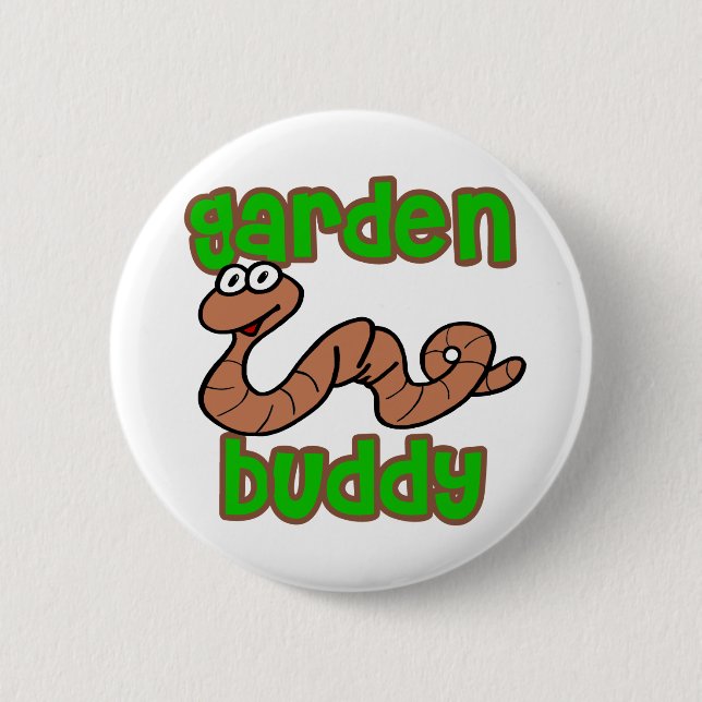 Garden Buddy Pinback Button (Front)