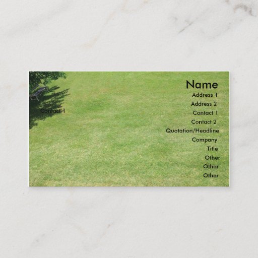 Customizable Garden Business Card