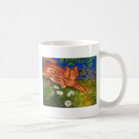 Garden Cat Artwork by Louis Wain Coffee Mug