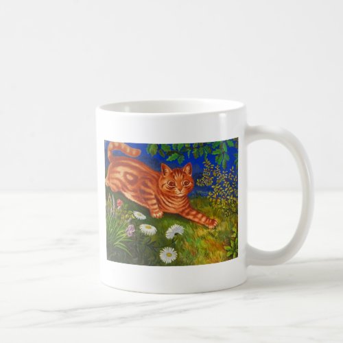Garden Cat Artwork by Louis Wain Coffee Mug