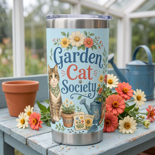 Garden Cat Society Cottagecore Florals Insulated Tumbler