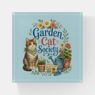 Garden Cat Society Cottagecore Florals Paperweight