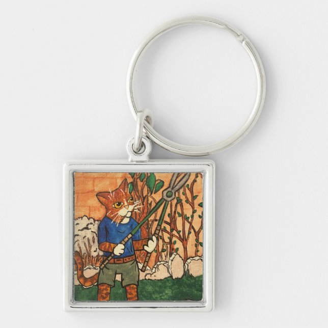 Garden Cats Keychain (Front)