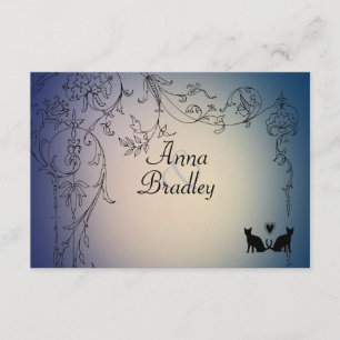 Garden Cats RSVP with envelopes Card