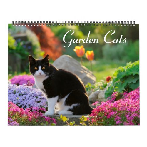 Garden Cats _ size large Calendar