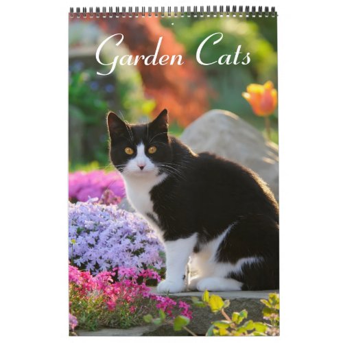 Garden Cats _ size medium Calendar