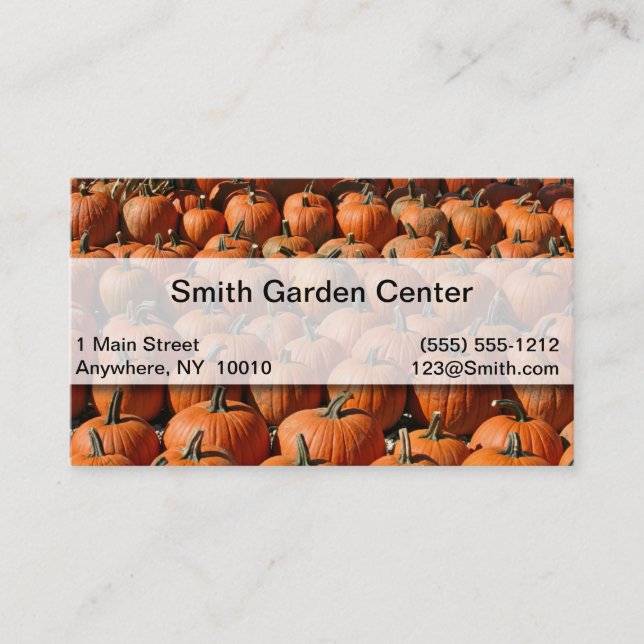 Garden Center Business Card (Front)
