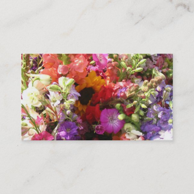 Garden Center & Landscaping Services Business Card (Front)