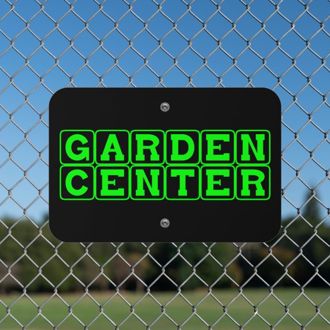 Garden Center Metal Sign (In Situ(Fence))
