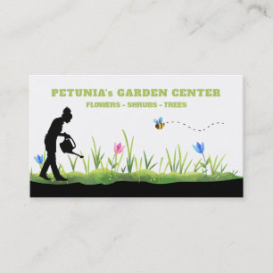 *~* Garden Center Nursery Horticulturist Modern  Business Card