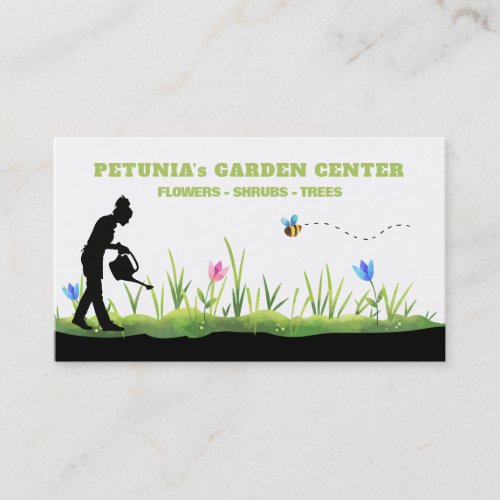  Garden Center Nursery Horticulturist Modern  Business Card