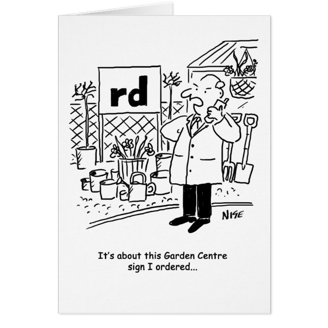 Garden Center Sign Cards (Front)
