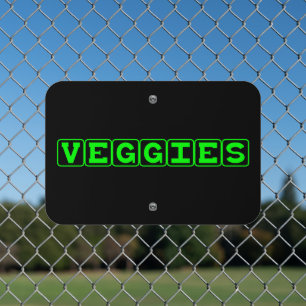 Garden Center Veggies Section Metal Sign