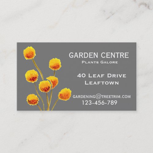 Garden centre Australian wildflowers Business Card