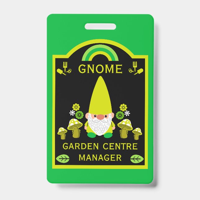 Garden Centre Gnome Badge (Front)