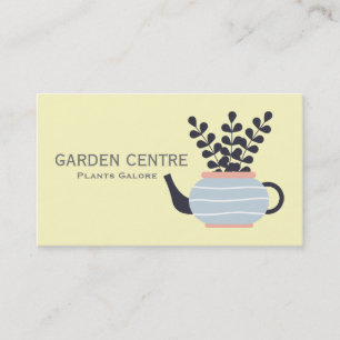 Garden centre modern plants pastel business card