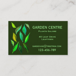 Garden centre Plants and trees Business Card