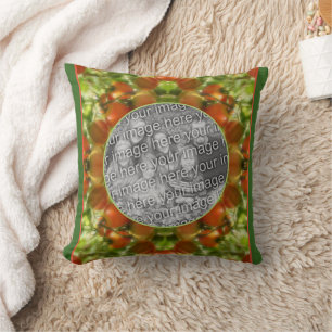 Garden Cherry Tomato Nature Create Your Own Photo Throw Pillow