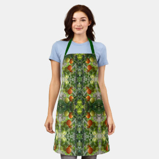 Garden Cherry Tomatoes Abstract Nature Apron