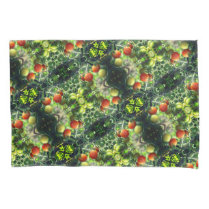 Garden Cherry Tomatoes Abstract Nature  Pillow Case