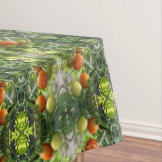 Garden Cherry Tomatoes Abstract Nature Tablecloth