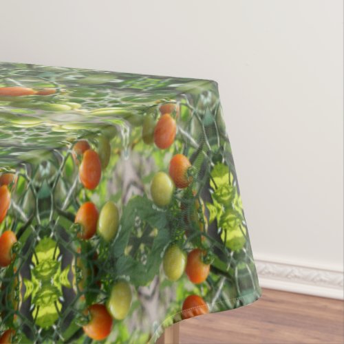 Garden Cherry Tomatoes Abstract Nature         Tablecloth