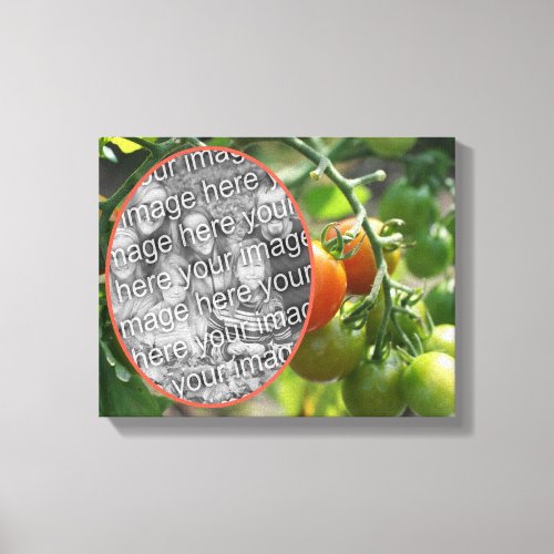 Garden Cherry Tomatoes Create Your Own Photo Canvas Print