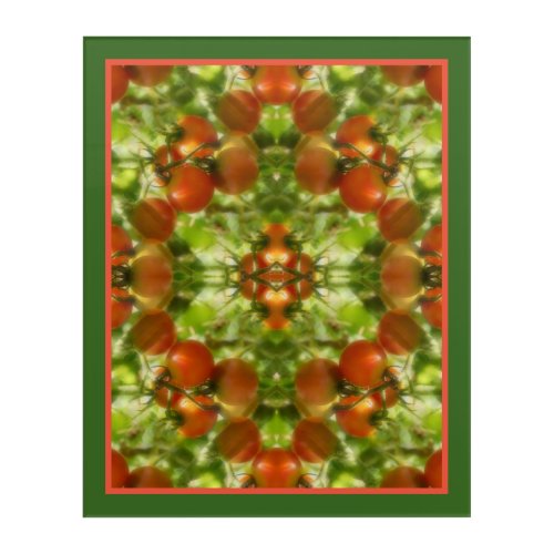 Garden Cherry Tomatoes Nature Abstract     Acrylic Print