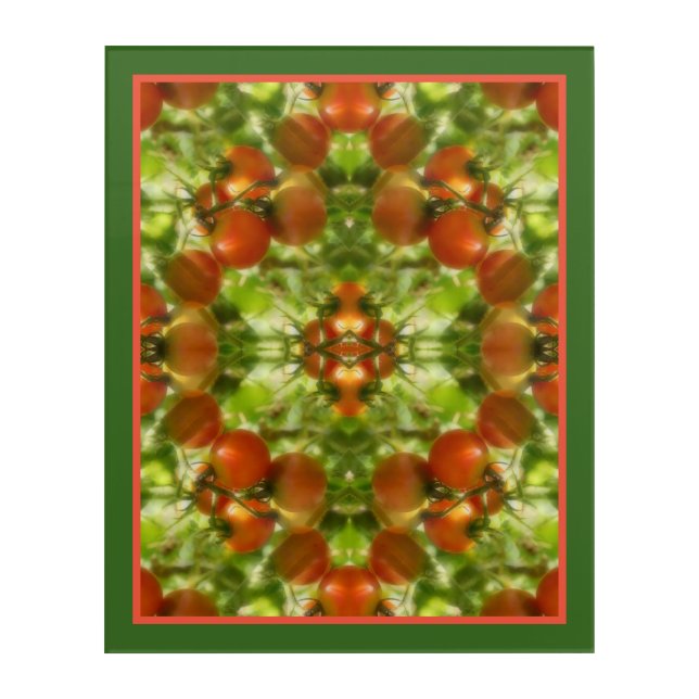 Garden Cherry Tomatoes Nature Abstract     Acrylic Print (Front)