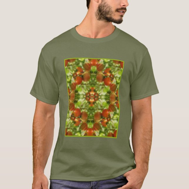 Garden Cherry Tomatoes Nature Abstract Art    T-Shirt (Front)