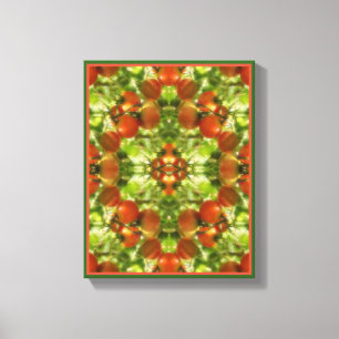 Garden Cherry Tomatoes Nature Abstract Canvas Print
