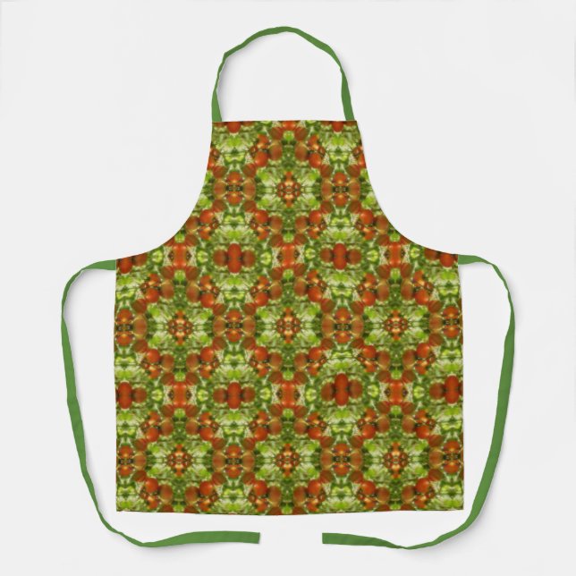 Garden Cherry Tomatoes Nature Art Pattern Apron (Front)