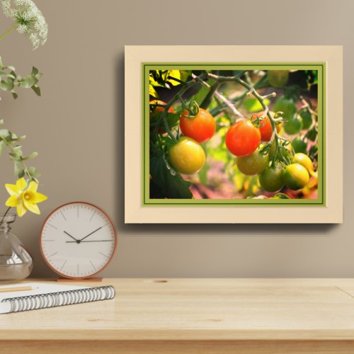 Garden Cherry Tomatoes Nature Framed Framed Art