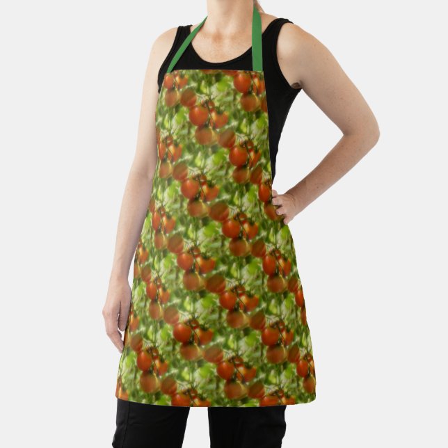 Garden Cherry Tomatoes Nature Pattern   Apron (Insitu)