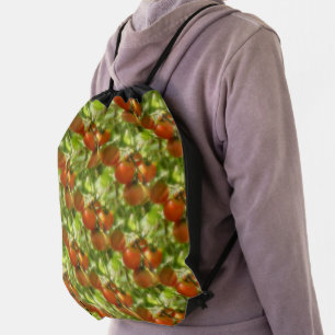 Garden Cherry Tomatoes Nature Pattern Drawstring Bag