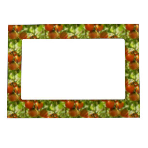 Garden Cherry Tomatoes Nature Pattern Magnetic Frame