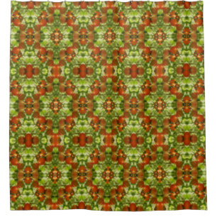 Garden Cherry Tomatoes Nature Pattern Shower Curtain