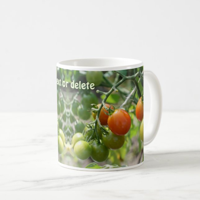 Garden Cherry Tomatoes Nature Personalized Coffee Mug (Front Right)