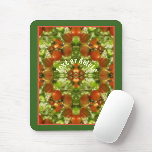 Garden Cherry Tomatoes Nature Personalized Mouse Pad (With Mouse)