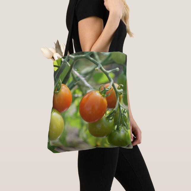 Garden Cherry Tomatoes Nature  Tote Bag (Close Up)