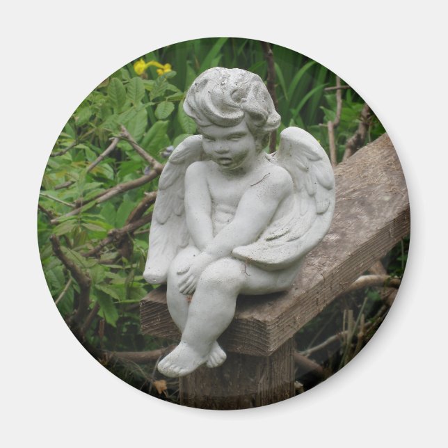 Garden Cherub Magnet (Front)
