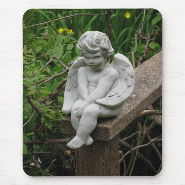 Garden Cherub Mouse Pad (Front)