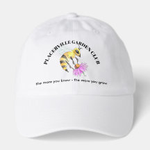 Garden Club caps with Bee design