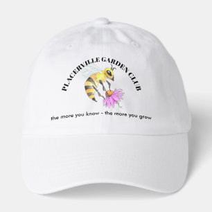 Garden Club caps with Bee design
