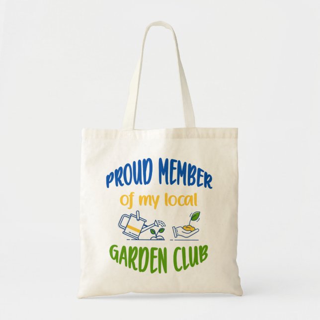 Garden club member tote bag Zazzle