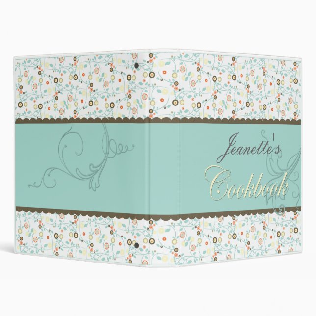 Garden Collection Cookbook 3 Ring Binder (Background)