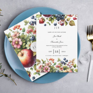 garden colorful summer invitation