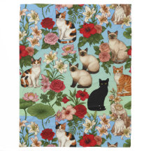 Garden Companions – Floral Cats in Bloom