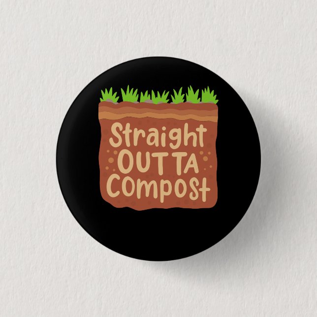 Garden Compost Gift Button (Front)